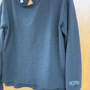 Victoria Sport Women's Charcoal Gray Crewneck Sweater